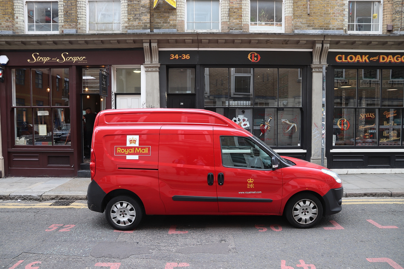 London, Uk - July 13, 2019: Royal Mail Delivery Van Fiat Doblo I